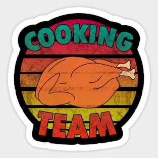 Thanksgiving - Cooking team Sticker